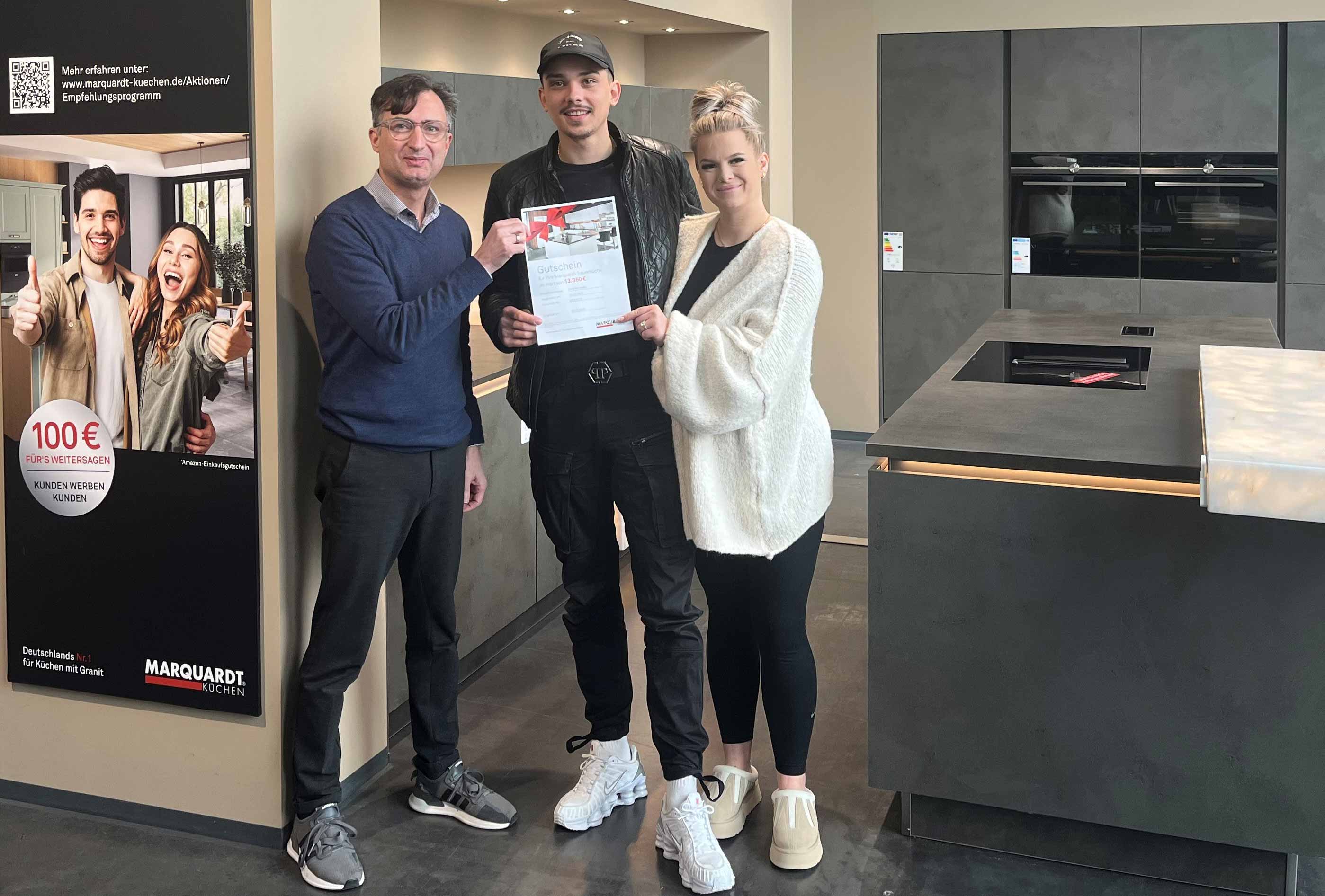 Gewinnerin Marquardt Küchen Aktion 10 Tage, 10 Prozent, 10 Küchen gewinnen