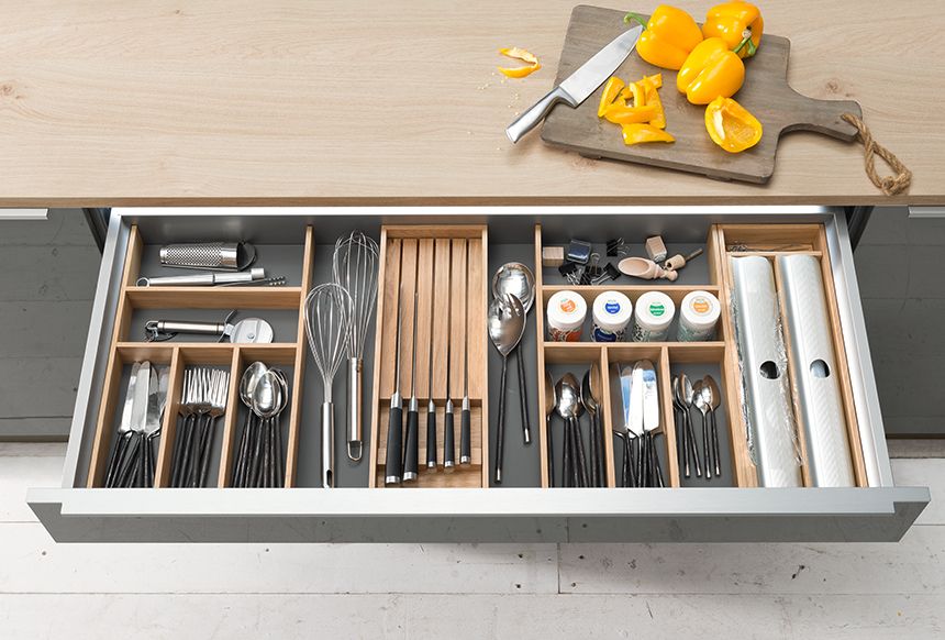 Innenorganisation Besteckeinsatz