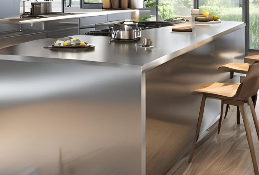 Edelstahl Arbeitsplatte Küche