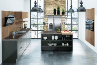 Marquardt Küchen: Extravagante Designküche Mit Insel Für Viel Arbeitsfläche Und Wunderschönem Naturstein