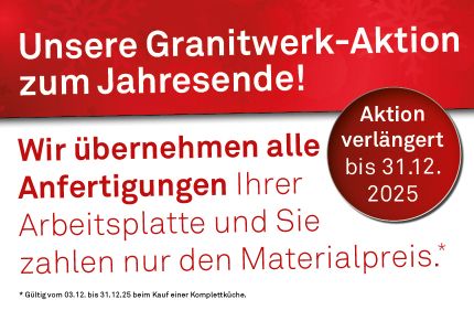 Granit Aktion Dezember von Marquardt Küchen