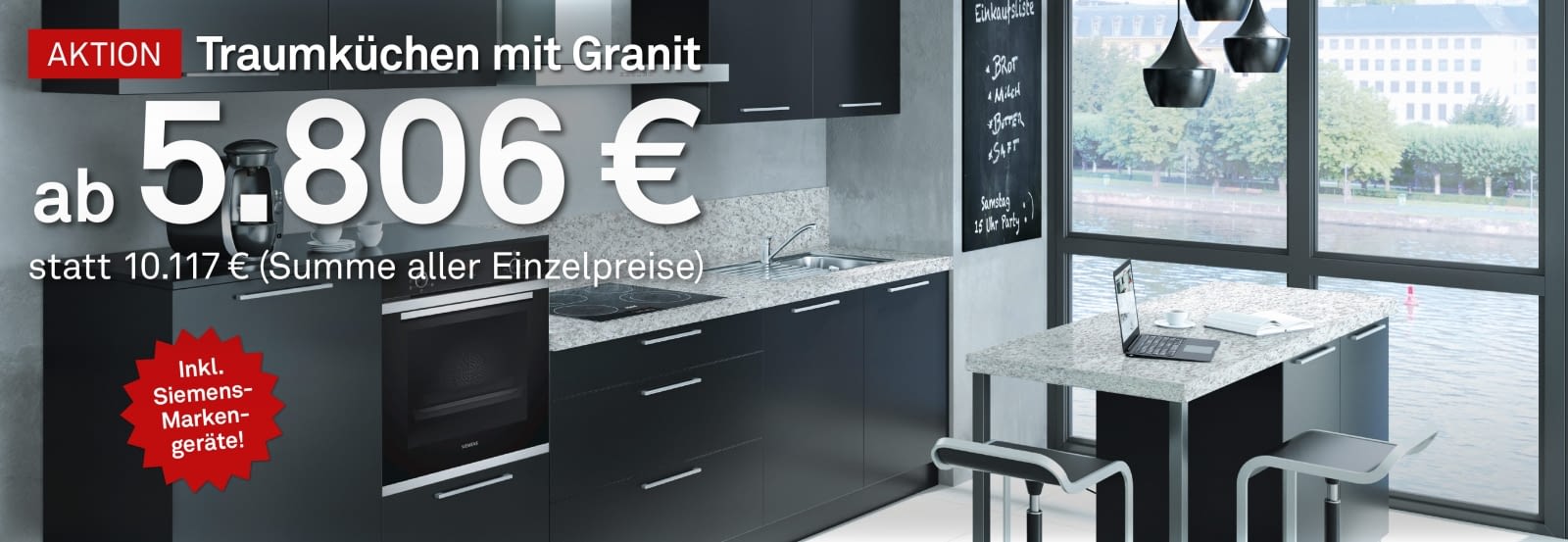 Küchen mit Granit zum Top-Preis
