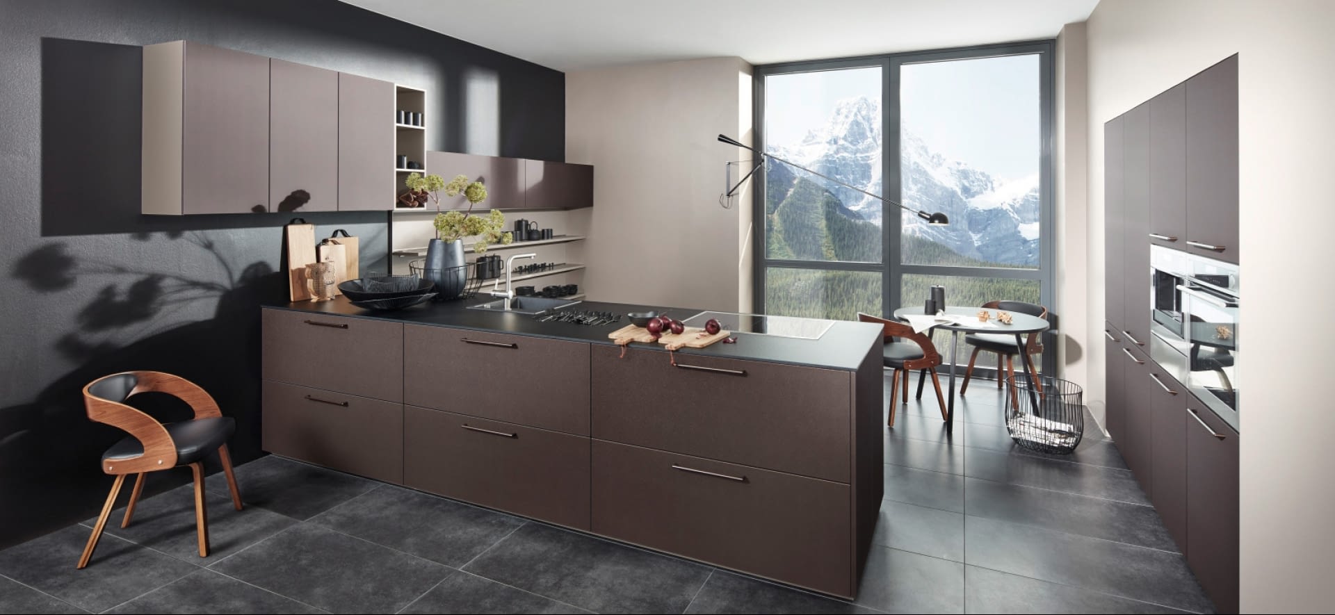 Design Kueche in Nappa-Lederoptik - Marquardt Küchen